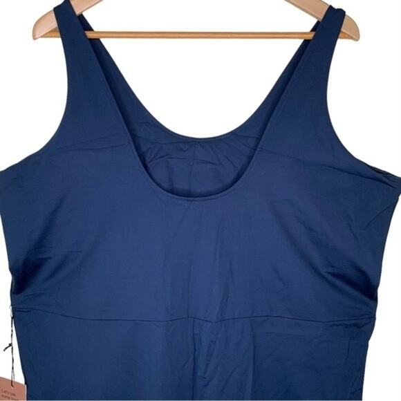 NWT 6XL Girlfriend Collective Midnight Blue Scoop Back Unitard 28.5" Inseam - Picture 8 of 11